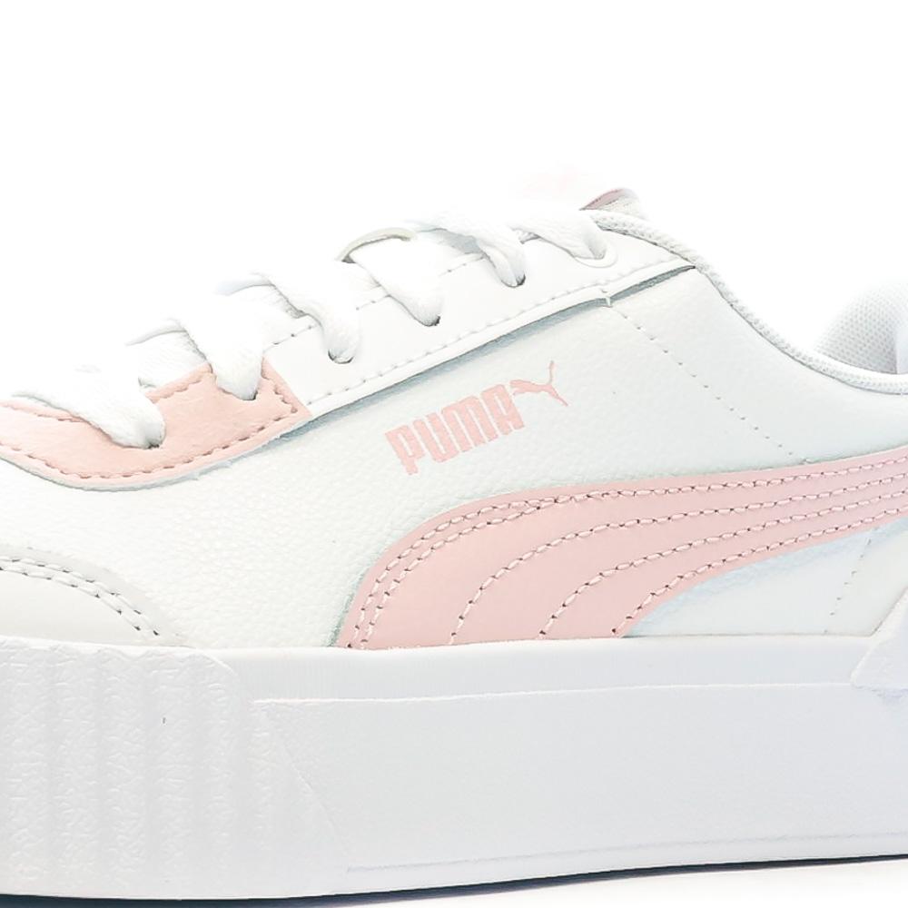 Baskets Blanches/Rose Femme Puma Carina Lift vue 7