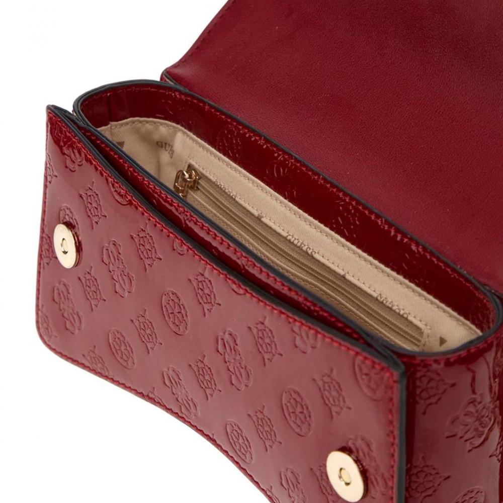Sac à Bandoulière Rouge Femme Guess Gerty vue 3