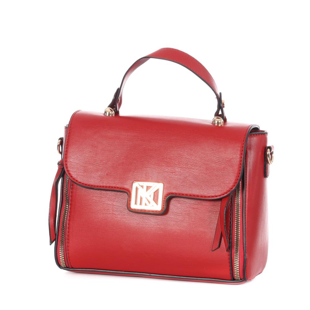 Sac à Bandoulière Rouge Femme Manoukian TARA vue 2