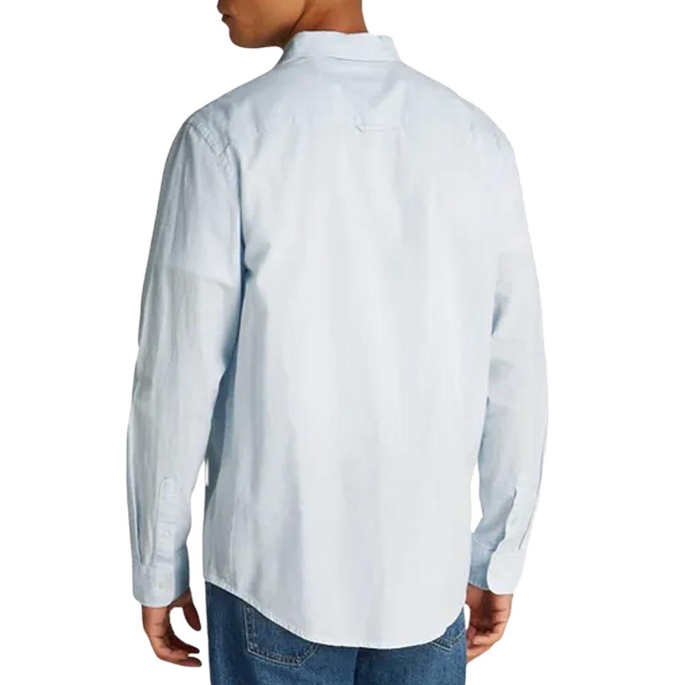 Chemise Bleu Homme Tommy Hilfiger Linen Blend-precious vue 2