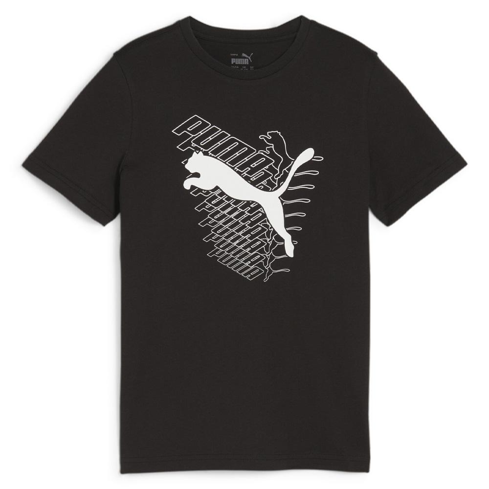 T-shirt Noir Garçon Puma Graf Cat pas cher