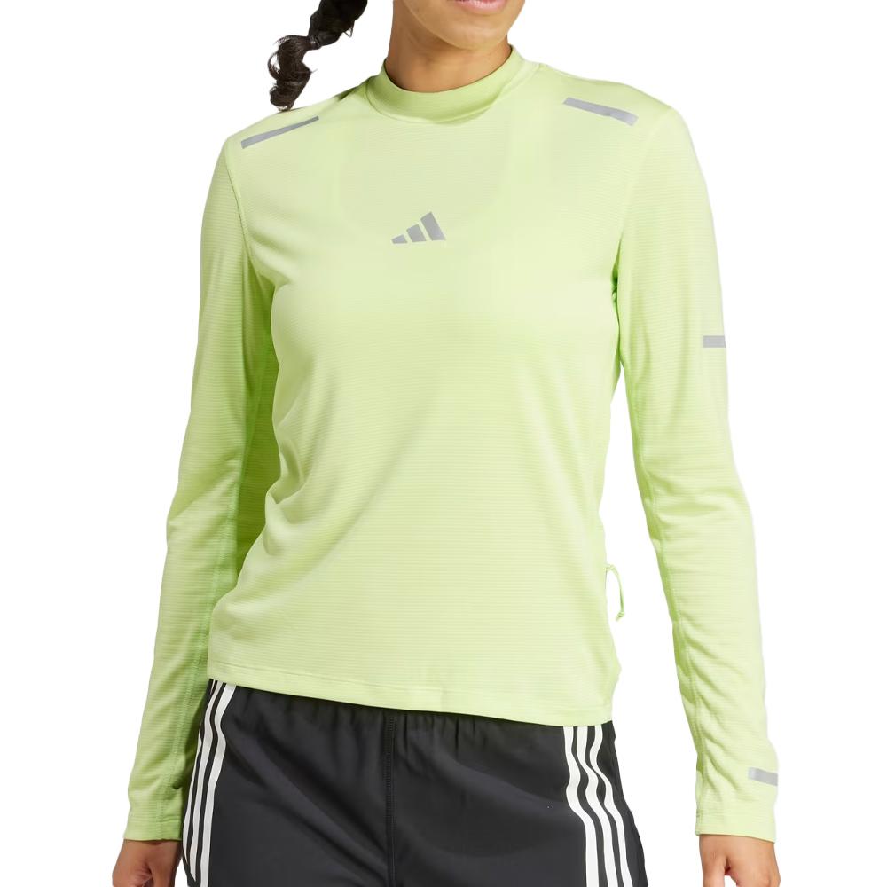 T-shirt Running réfléchissant Jaune Fluo Femme Adidas Ultimate pas cher