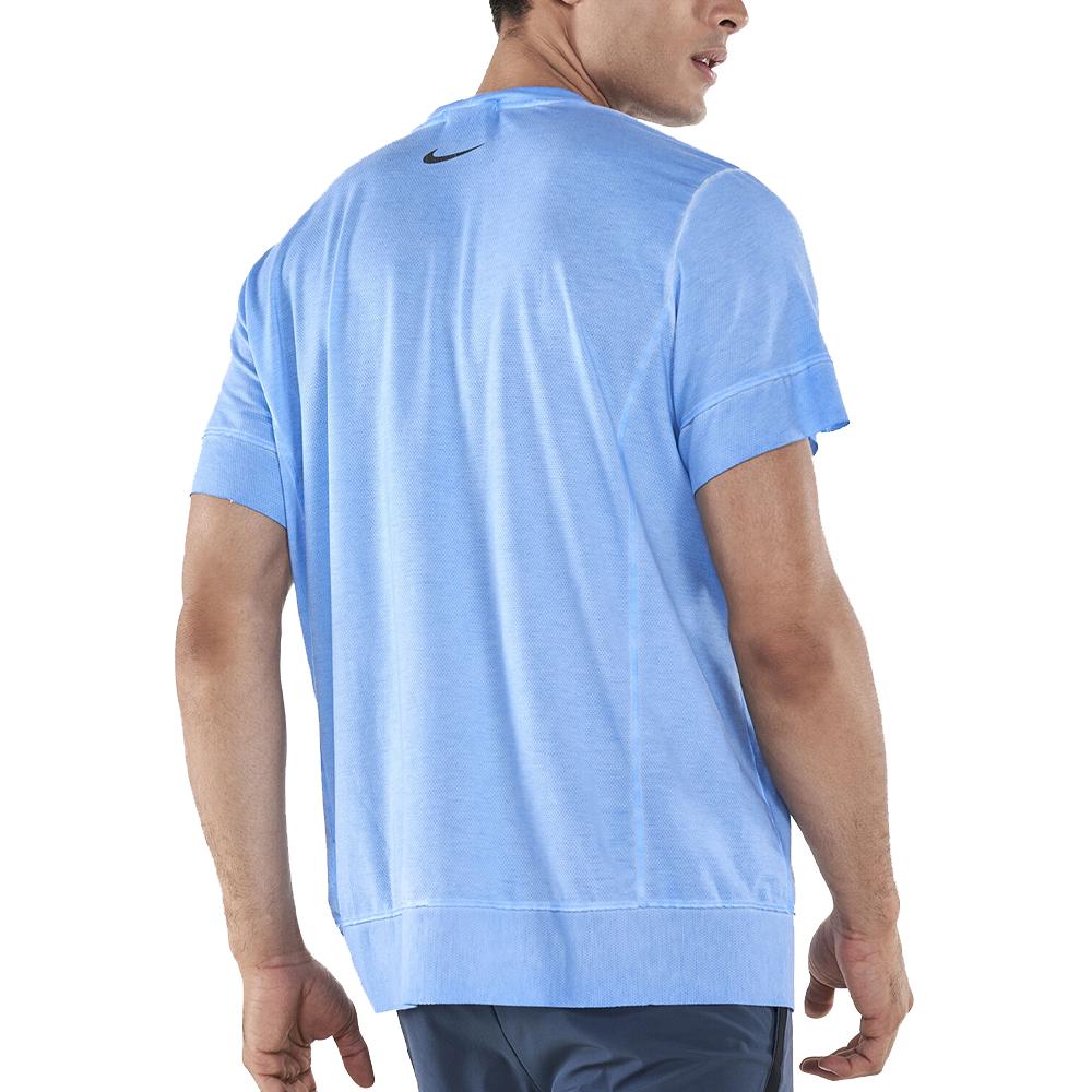 T-shirt Bleu Homme Nike Earth vue 2