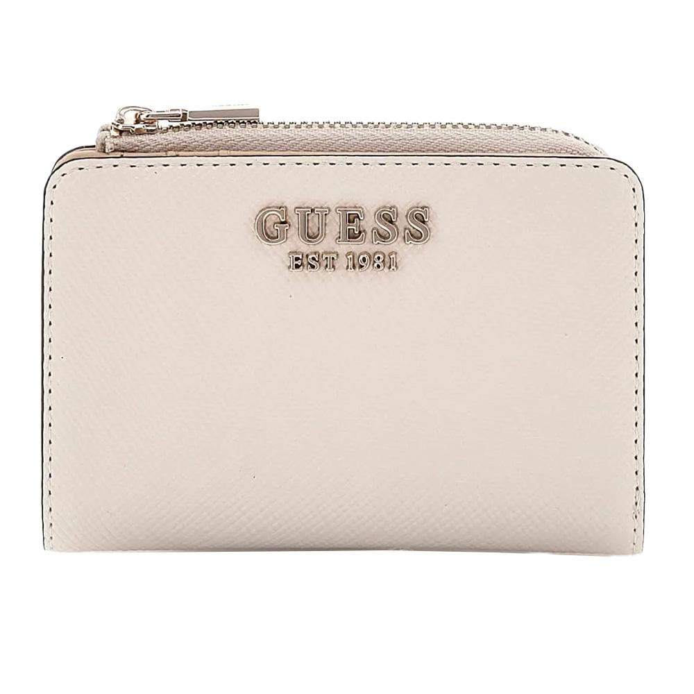 Portefeuille Blanc Femme Guess Laurel pas cher