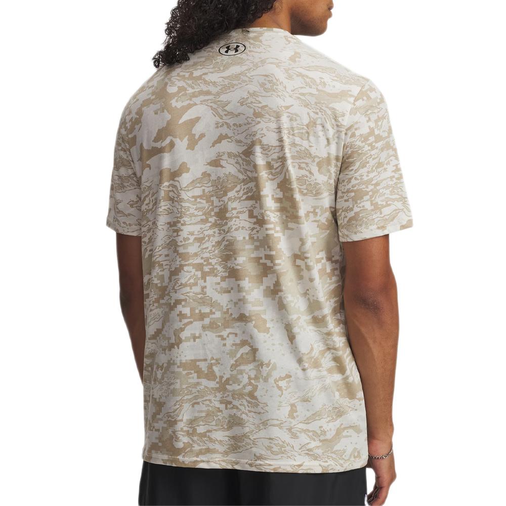 T-shirt Marron/Beige Homme Under Armour Camo vue 2