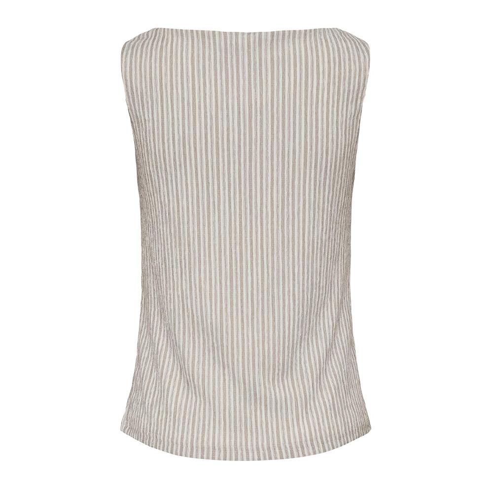 Top Blanc/Marron Femme JDY Ocean vue 2