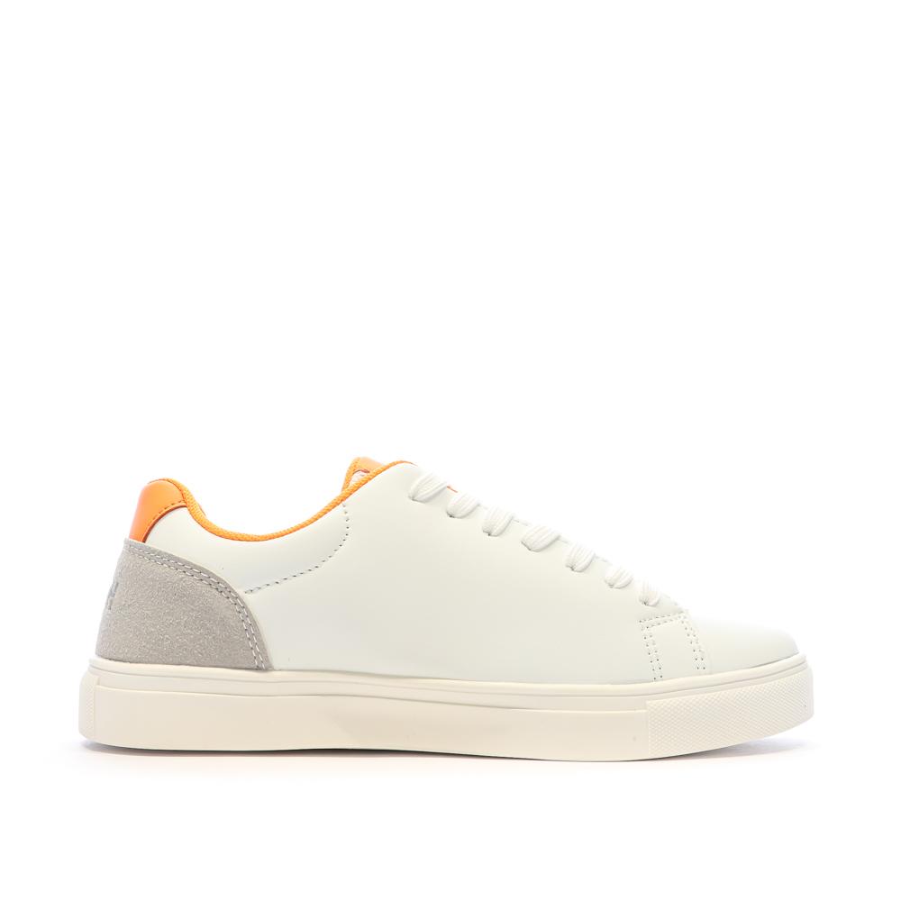 Baskets Blanches/Orange Garçon Teddy Smith 1786 vue 2