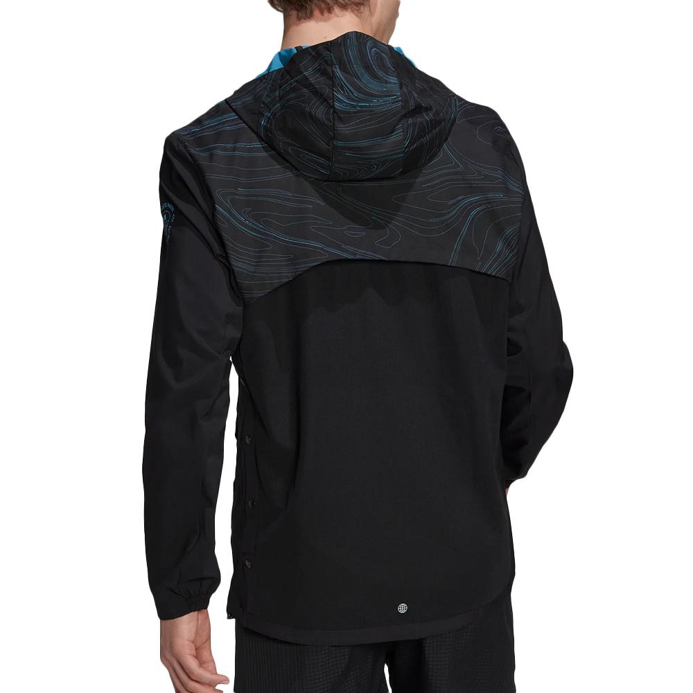 Veste Noire Homme Adidas Marathon vue 2