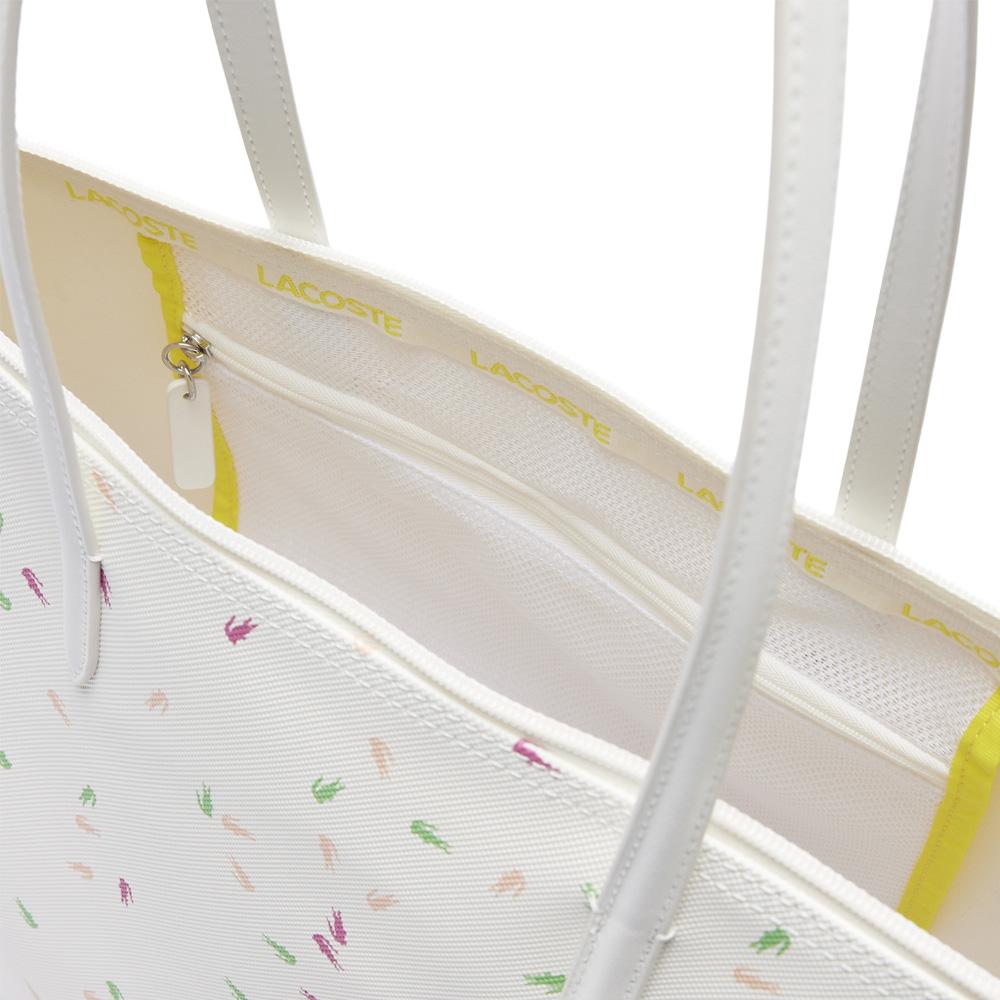 Sac à Main Blanc Femme Lacoste confetti vue 3
