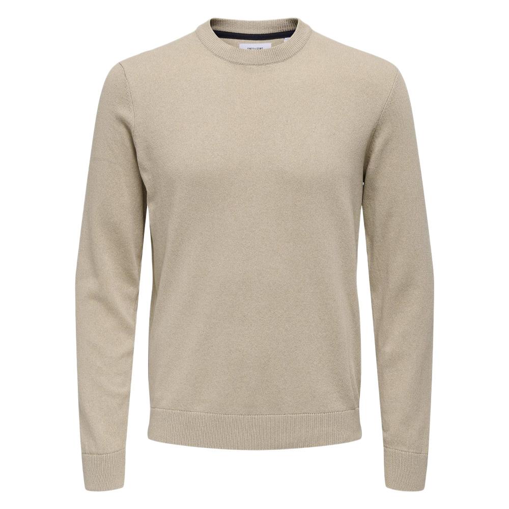 Pull Beige Homme Only & Sons Onsrex Life pas cher