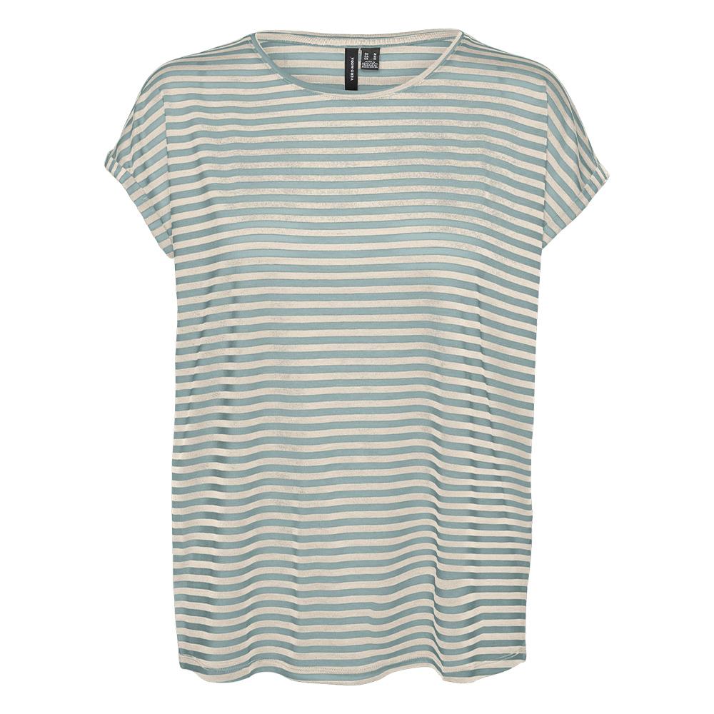 T-shirt Blanc/Vert Femme Vero Moda Mava vue 3