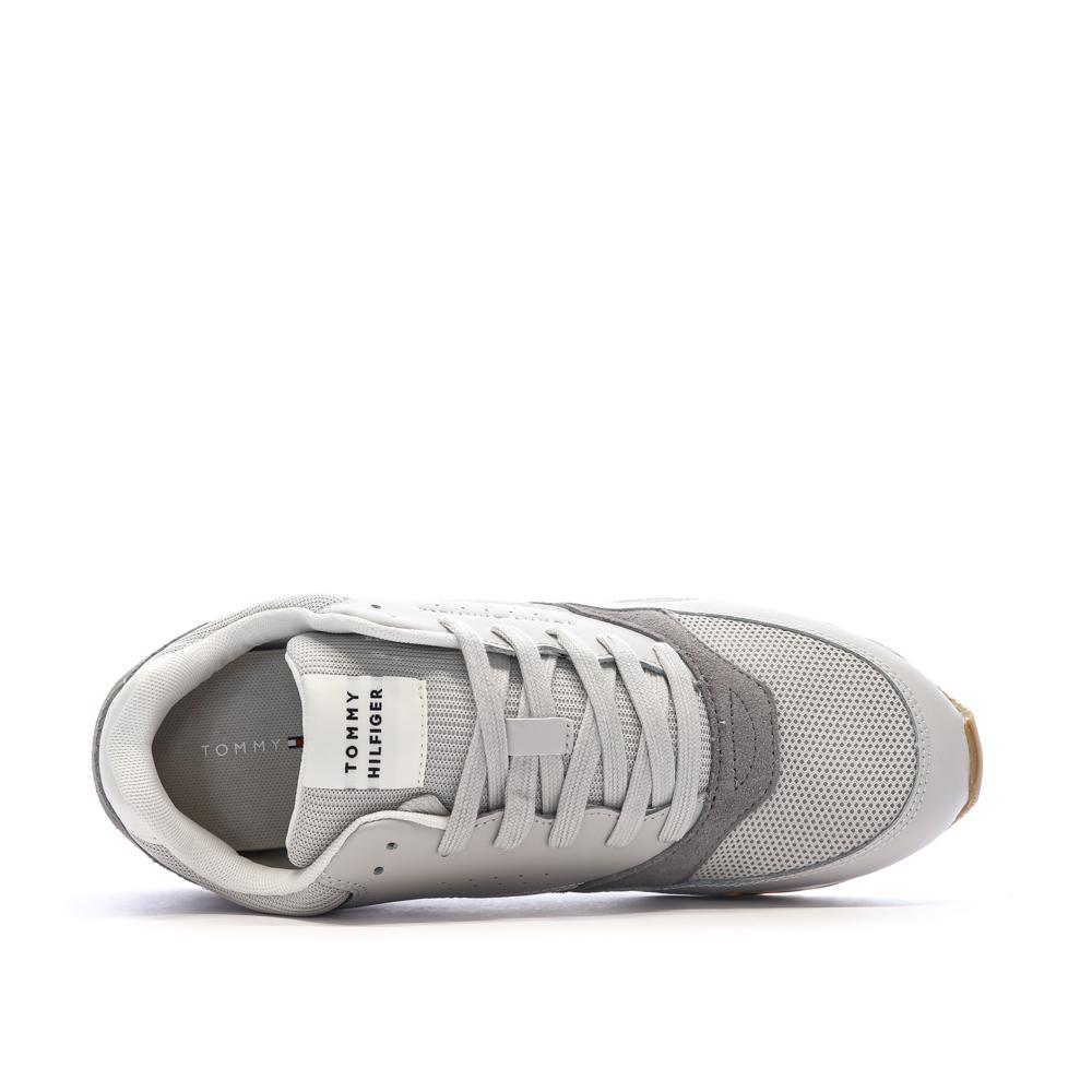 Baskets Gris Clair Homme Tommy Hilfiger New Runner Eva vue 4