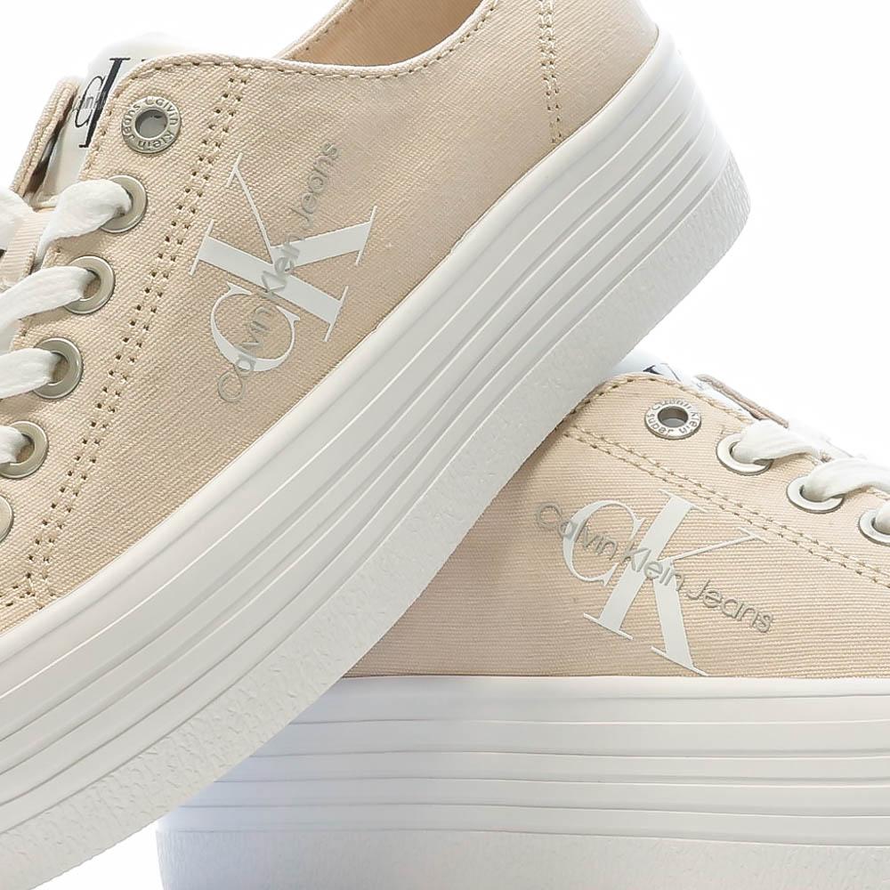 Baskets Beige Femme Calvin Klein Jeans Flatform vue 7