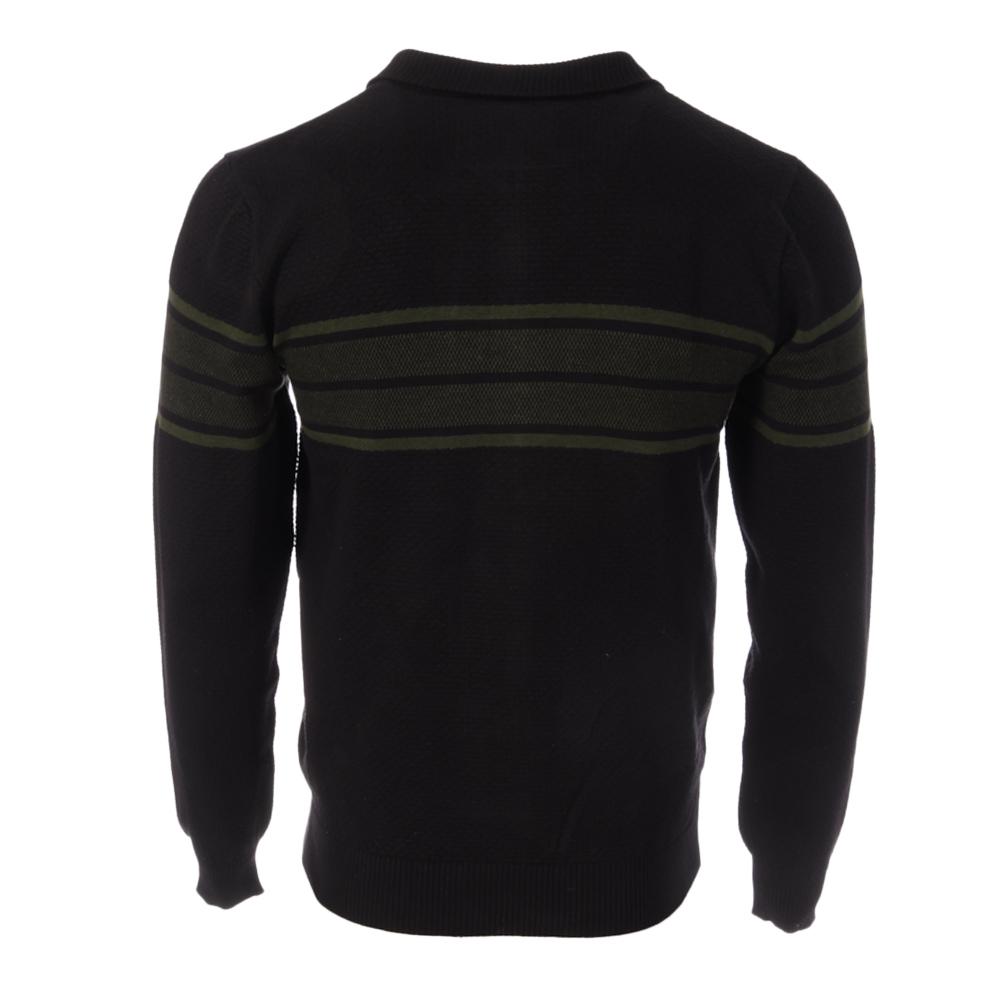 Sweat Zippé Noir/Vert Homme RMS26 8254 vue 2
