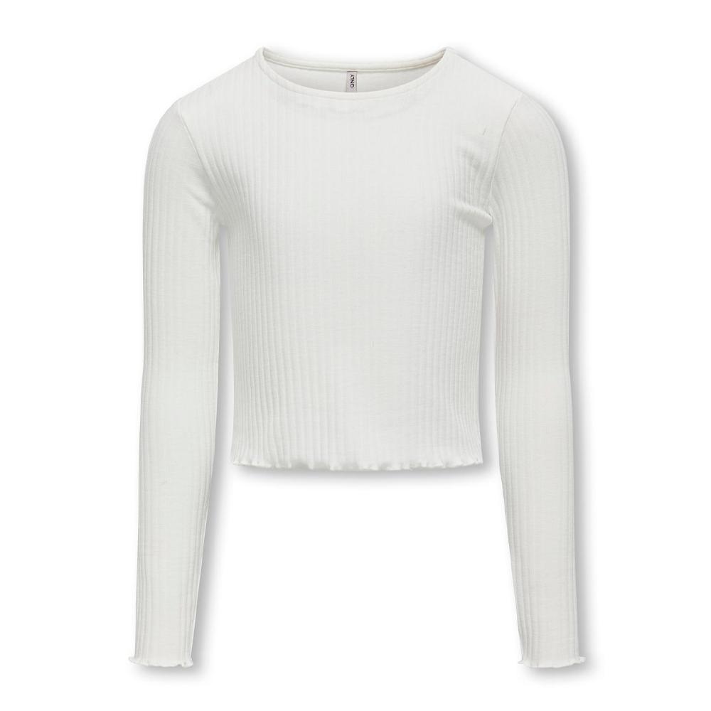 Top Blanc Fille Kids ONLY Nella pas cher