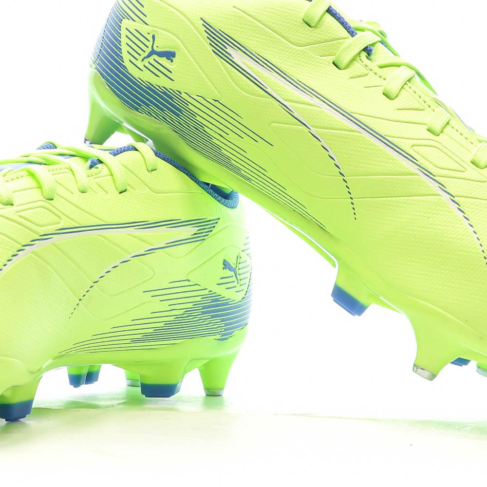 Chaussures de Foot Jaune Fluo Homme Puma Ultra 5 Play MxSG vue 7