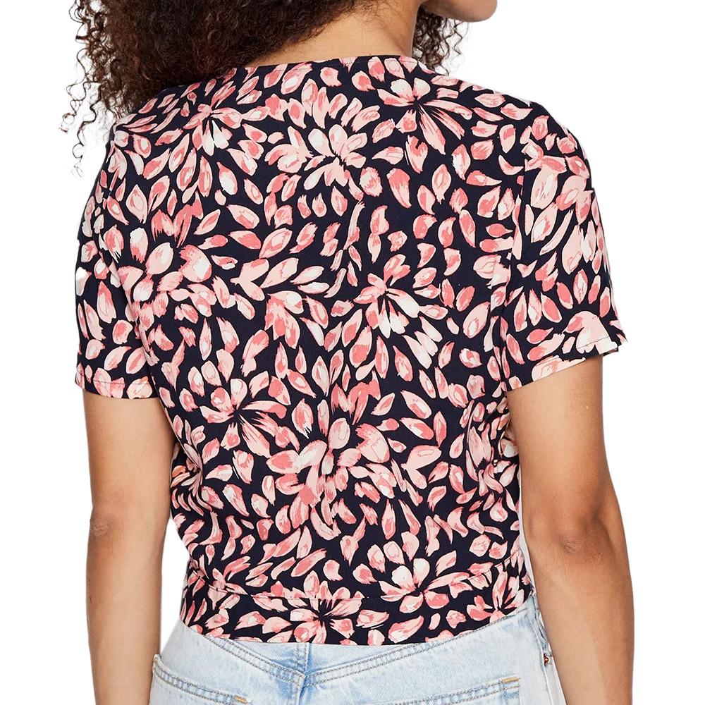 Blouse Marine/Rose à fleurs Femme Vero Moda Easy vue 2