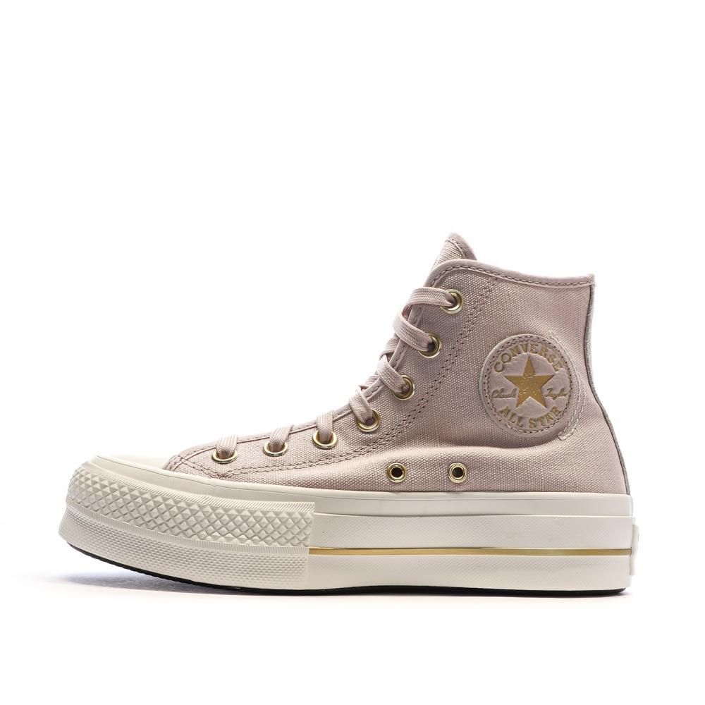 Baskets Mauves Femme Converse Lift Platform Tailored Lines pas cher