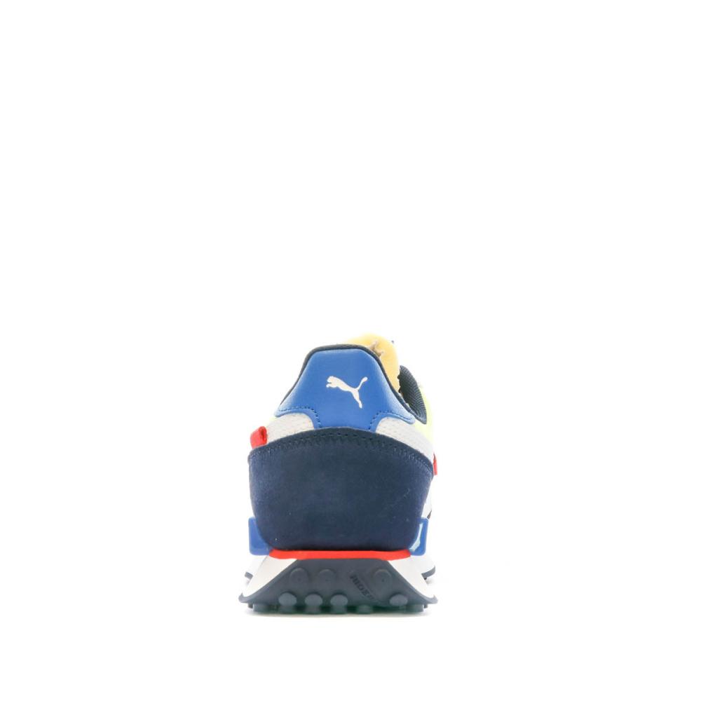 Baskets Blanches/Noires Enfant Puma Future Rider vue 3