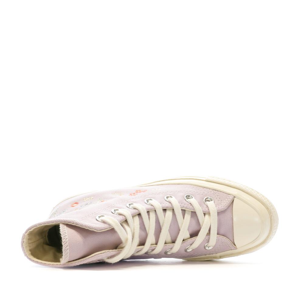 Baskets Mauve Femme Converse Chuck 70 Hi Pale Amethyst vue 4