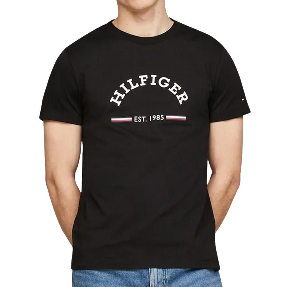 T-shirt Noir Homme Tommy Hilfiger Arch pas cher