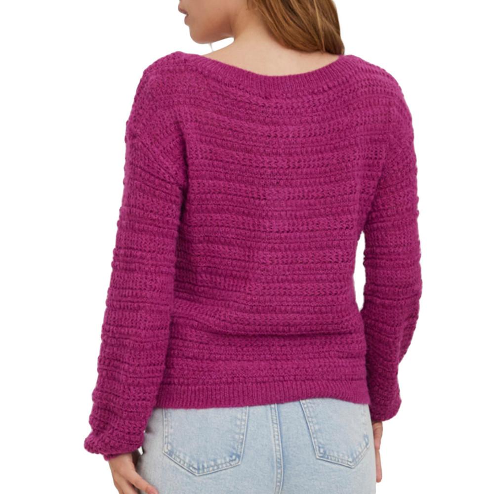 Pull Fushia Femme Vero Moda Dollar vue 2
