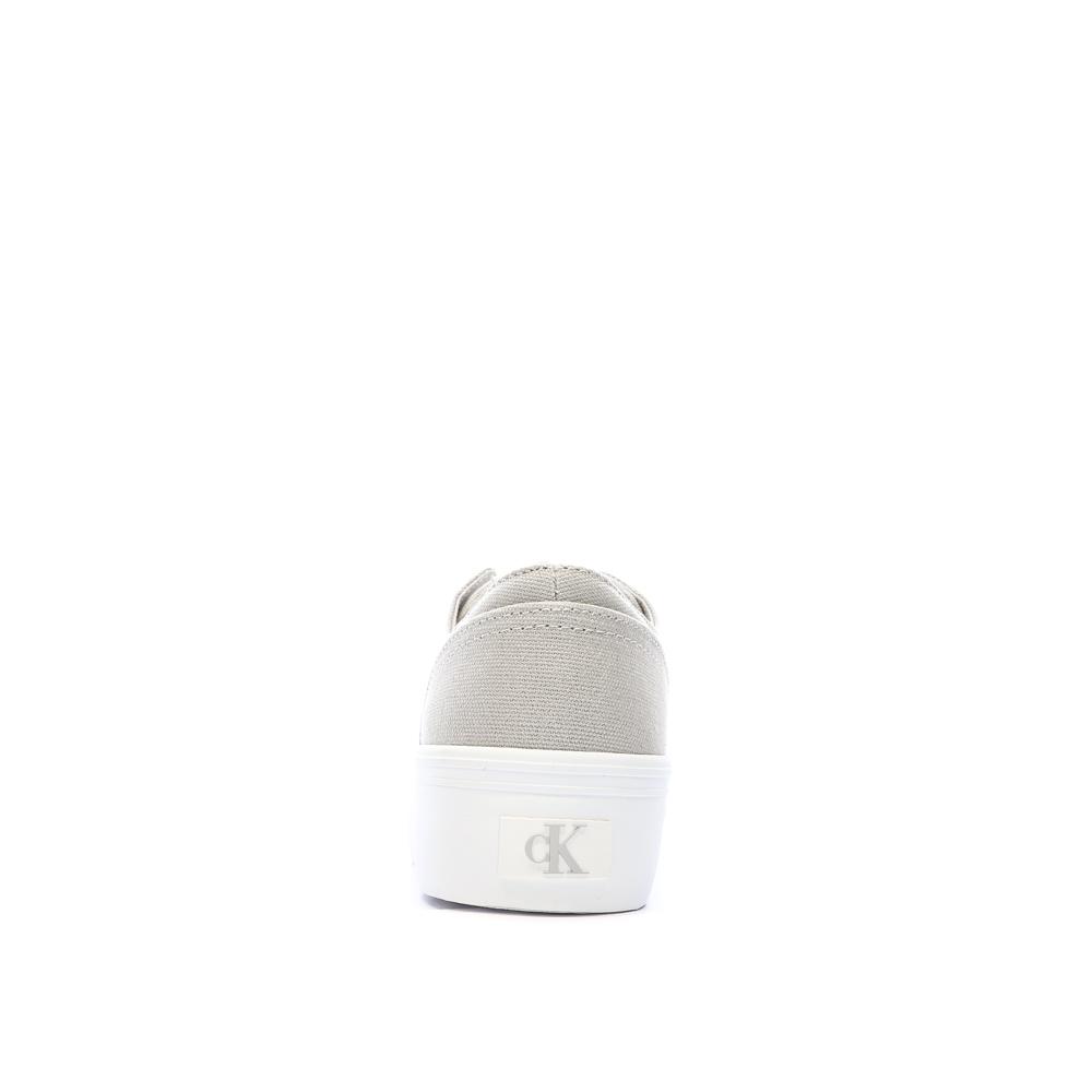 Baskets Beiges /Blanches Femme Calvin Klein Jeans Classic Cupsole Mg vue 3
