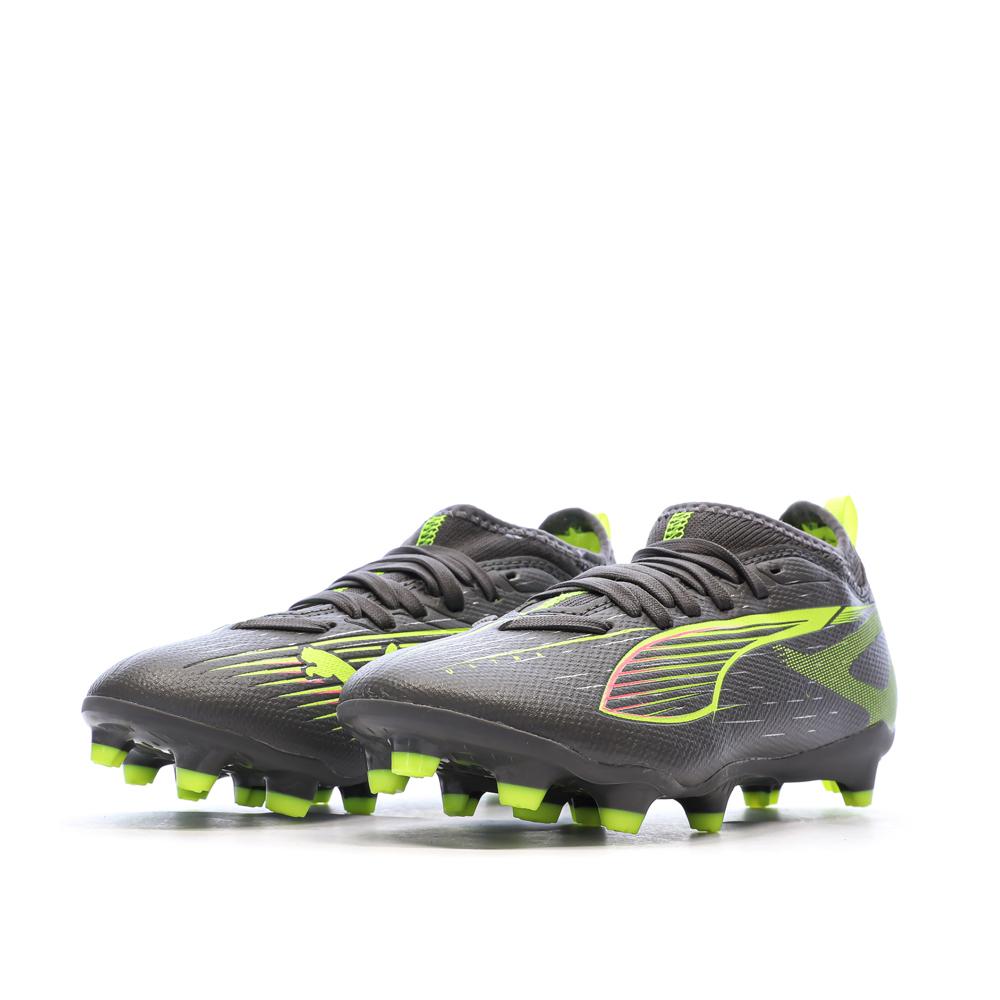Calzado Gris/Amarillo Junior Puma Ultra 5 Match FG/AG ver 6