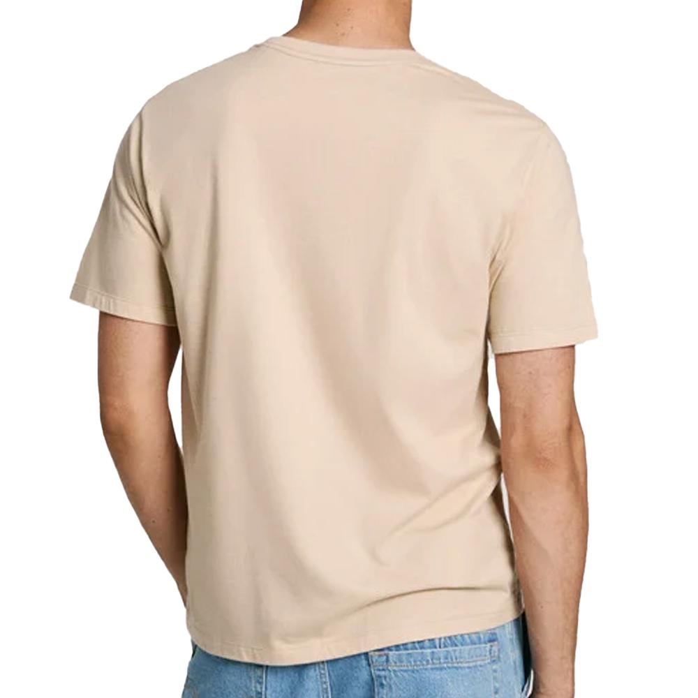 T-shirt Beige Homme Pepe jeans Eggo PM508208 vue 2