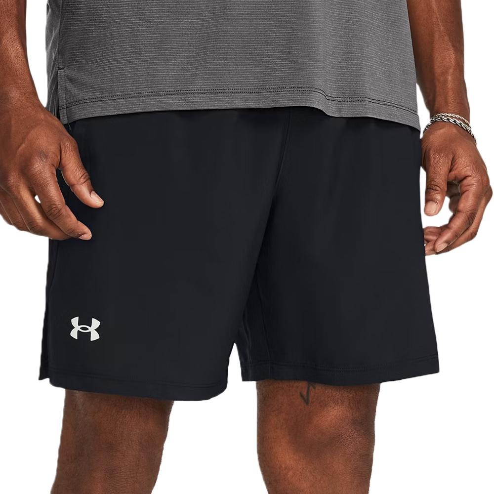 Short de Sport Noir Homme Under Armour Launch 7 pas cher