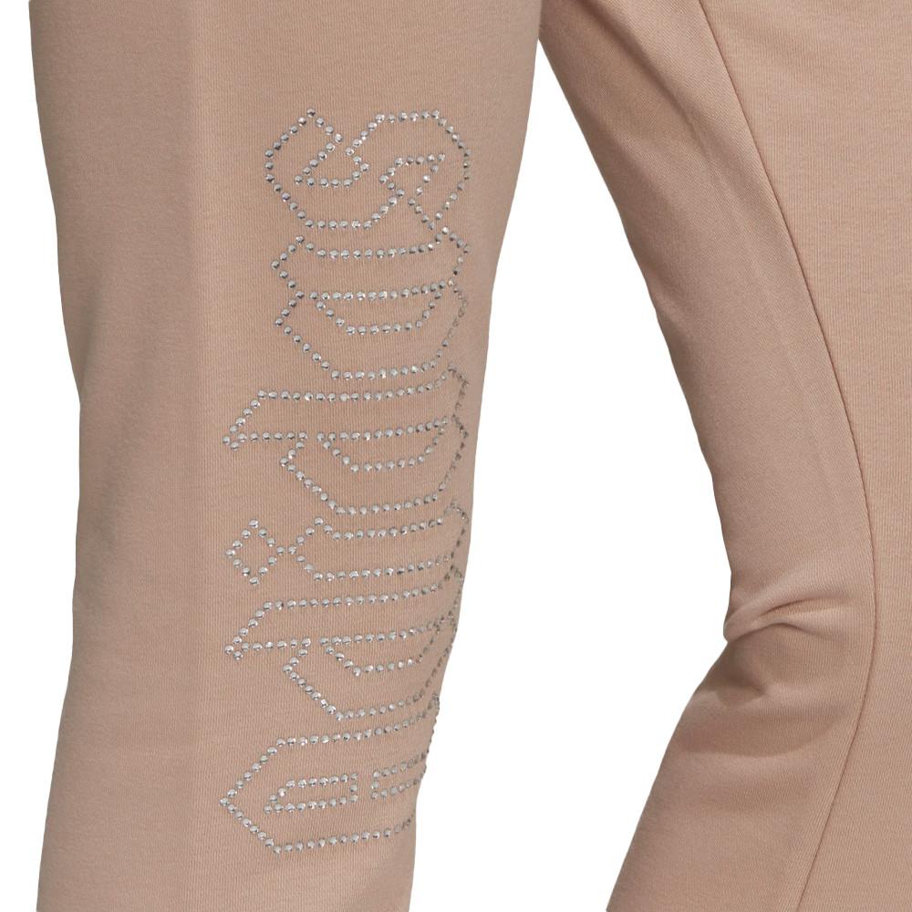 Jogging Beige femme Adidas Open Hem vue 3