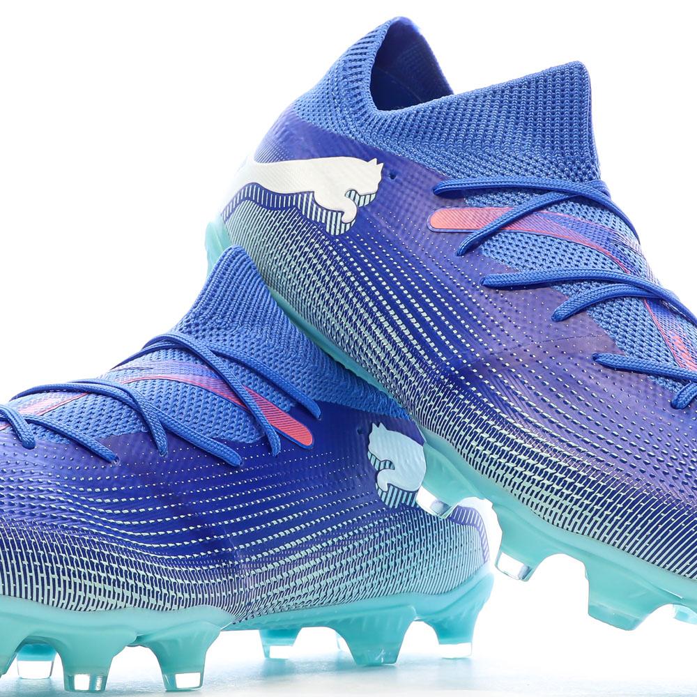 Chaussures de Foot Bleues Homme Puma Future 7 Match FG/AG vue 7