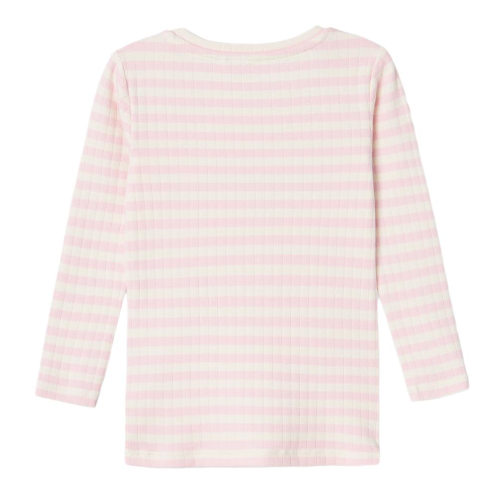 T-Shirt Manches Longues Rose/Blanc Fille Name it Fsuraja vue 3