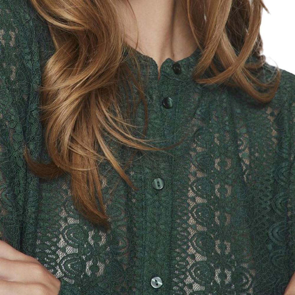 Blouse Verte Femme Vila Chikka vue 3