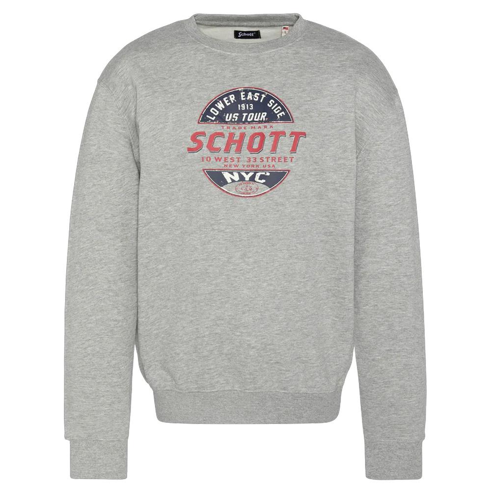 Sweat Gris Homme Schott Rdc Print pas cher