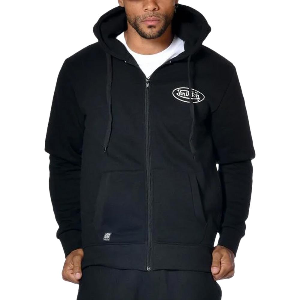 Sweat Zippé Noir Homme Von Dutch SLIRW pas cher