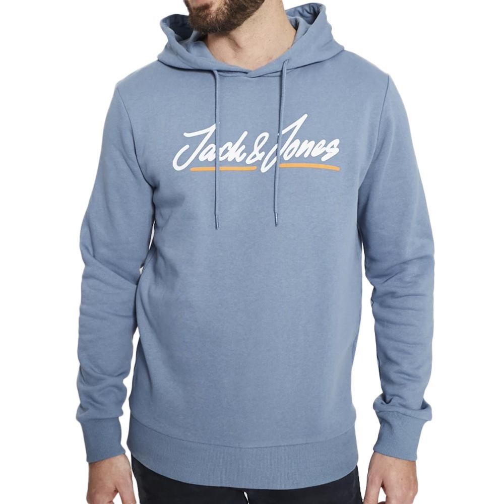 Sweat à Capuche Bleu Homme Jack & Jones Upscale pas cher
