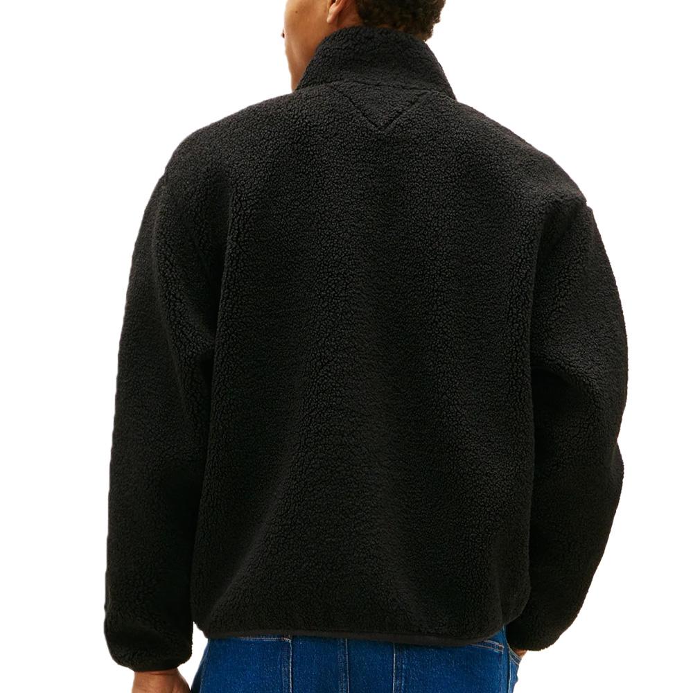 Veste en Sherpa Noir Homme Tommy Hilfiger Badge vue 2