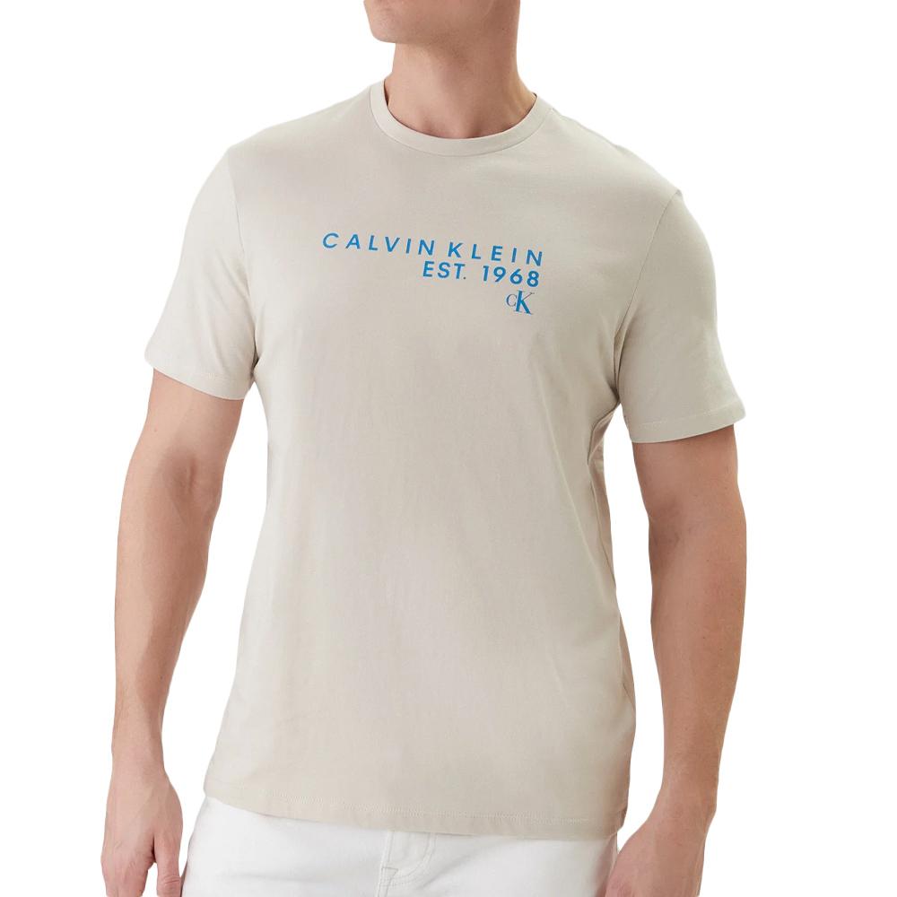 T-Shirt Beige Homme Calvin Klein Jeans Wholesale pas cher