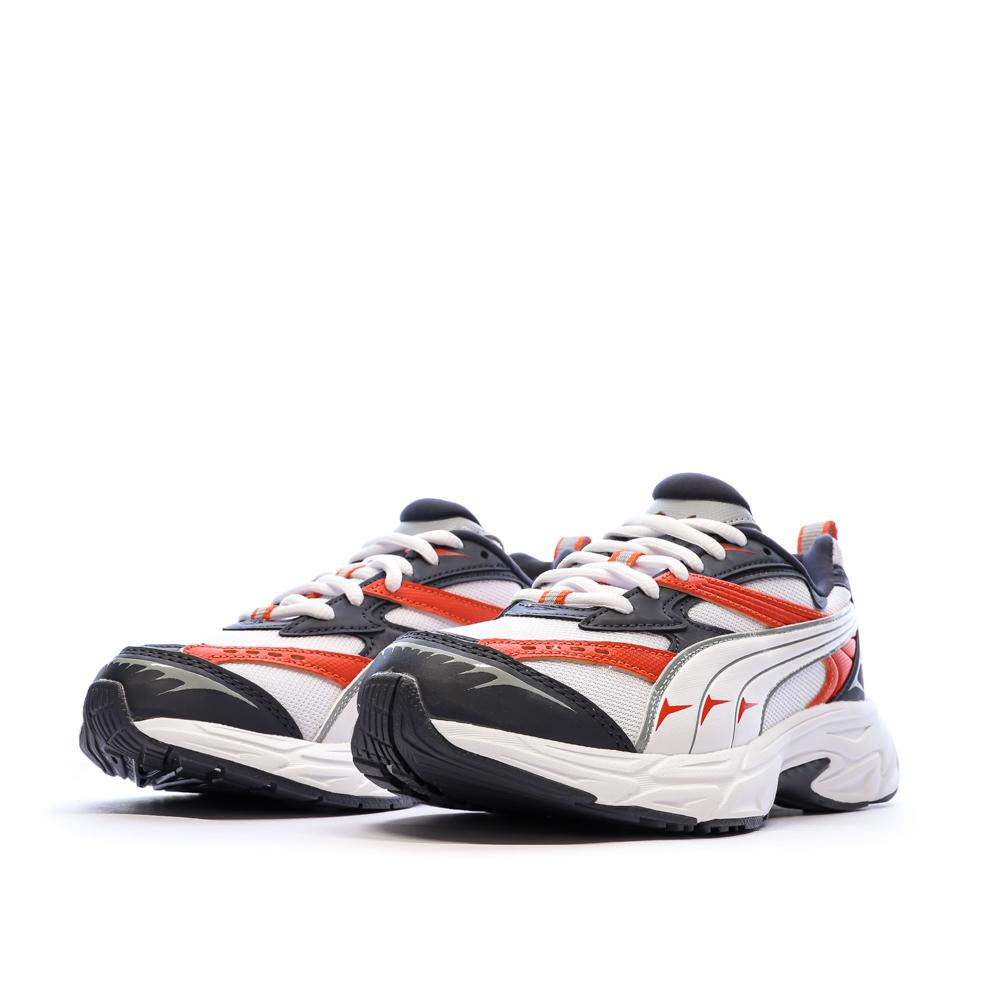 Baskets Blanches/Noires/Rouges Homme Puma Morphic vue 6
