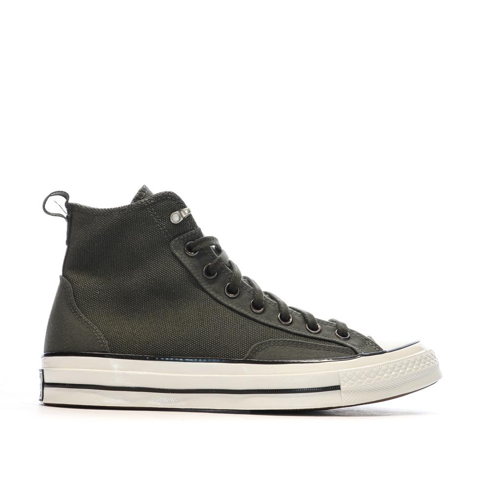 Baskets Noires Homme Converse Chuck 70 Jungle Cloth vue 2
