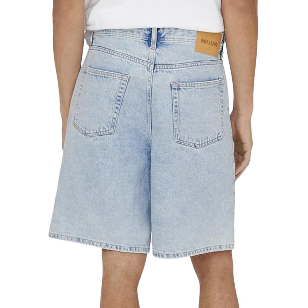 Short Bleu Homme Only & Sons Fade vue 2