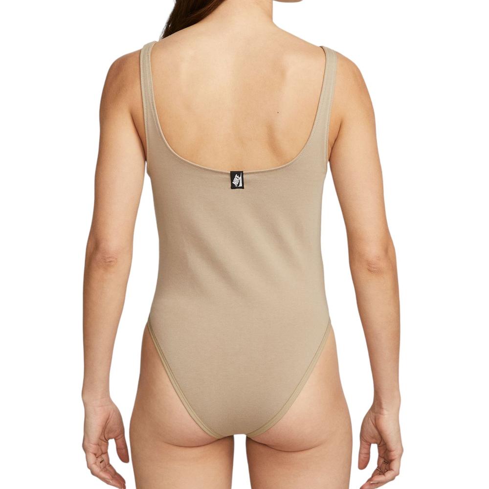 Body Marron Femme Nike Bodysuit vue 2