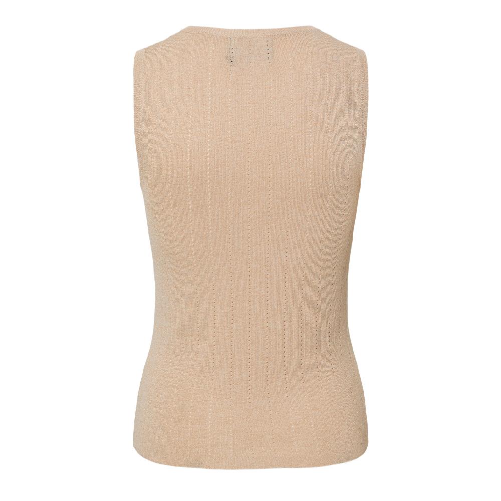 T-Shirt Beige Femme Pieces Pcsalima vue 2