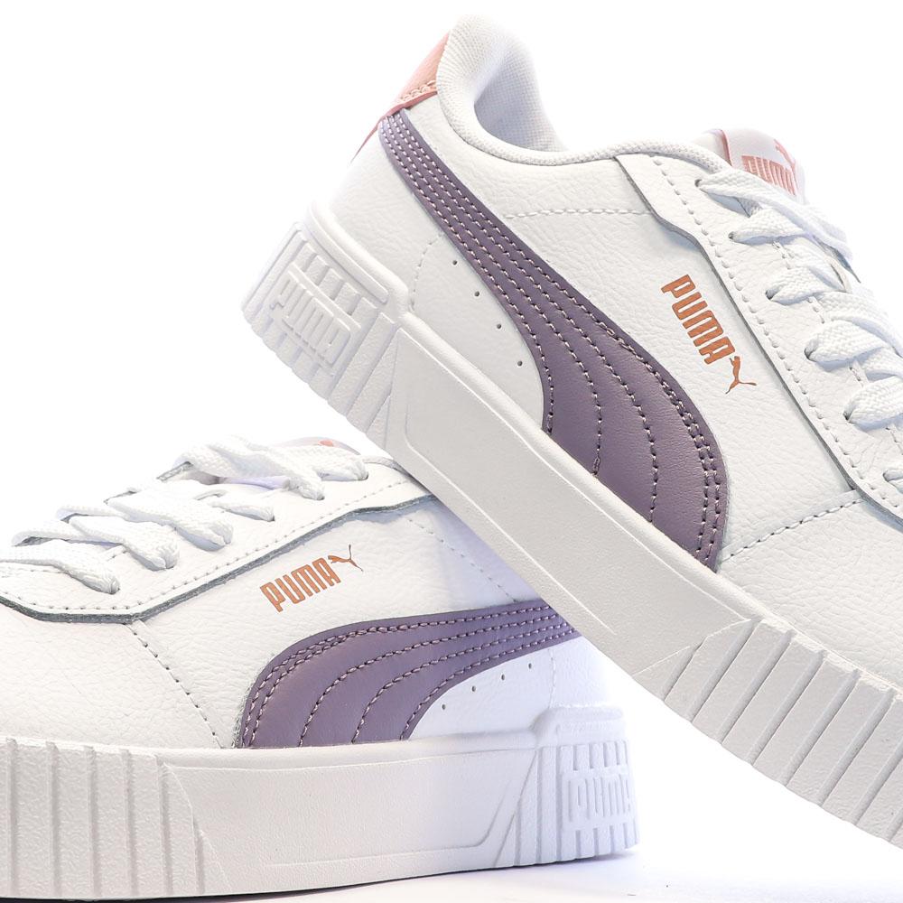 Baskets Blanches/Mauve Femme Puma Carina 2.0 vue 7