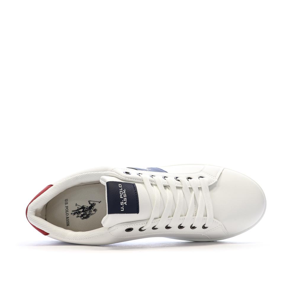 Baskets Blanches/Marines Homme US Polo ASSN Sneaker vue 4