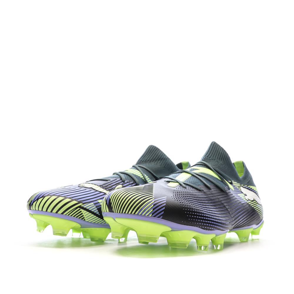 Chaussures de Football Marine/Jaune Homme Puma Future 7 Match FG/AG vue 6