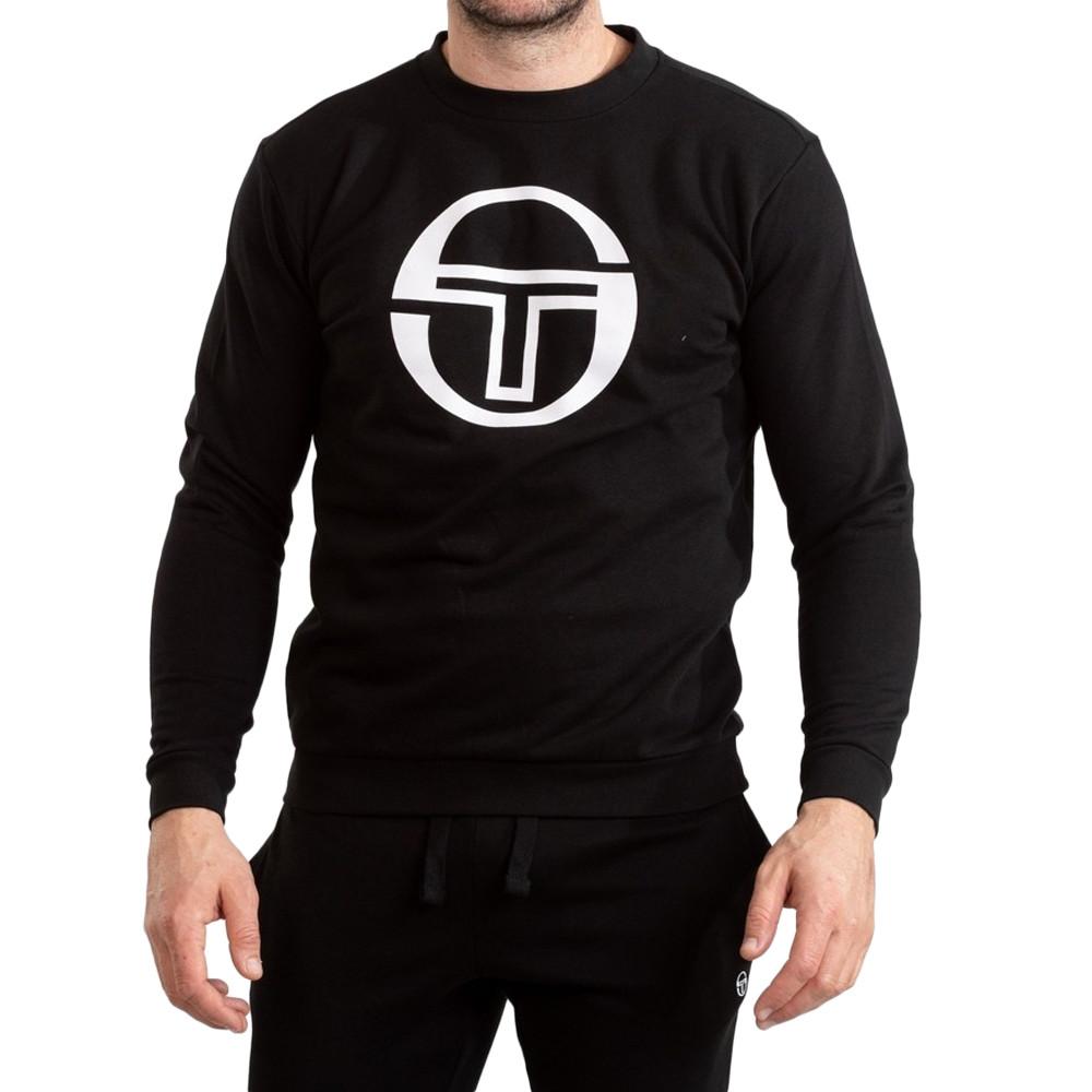 Sweat Noir Homme Sergio Tacchini Crew Stadium pas cher