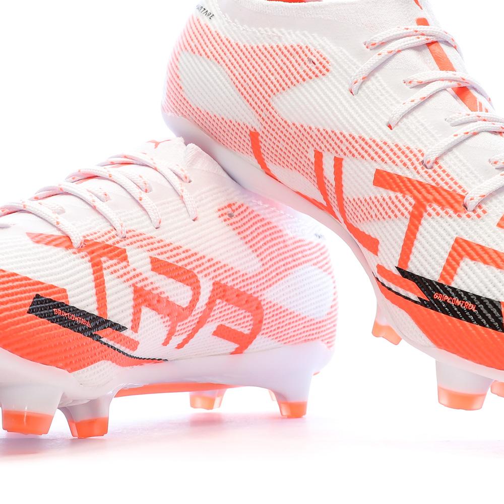 Chaussures de Football Blanc/Rouge Homme Puma Ultra 5 Pro Fg/ag vue 7
