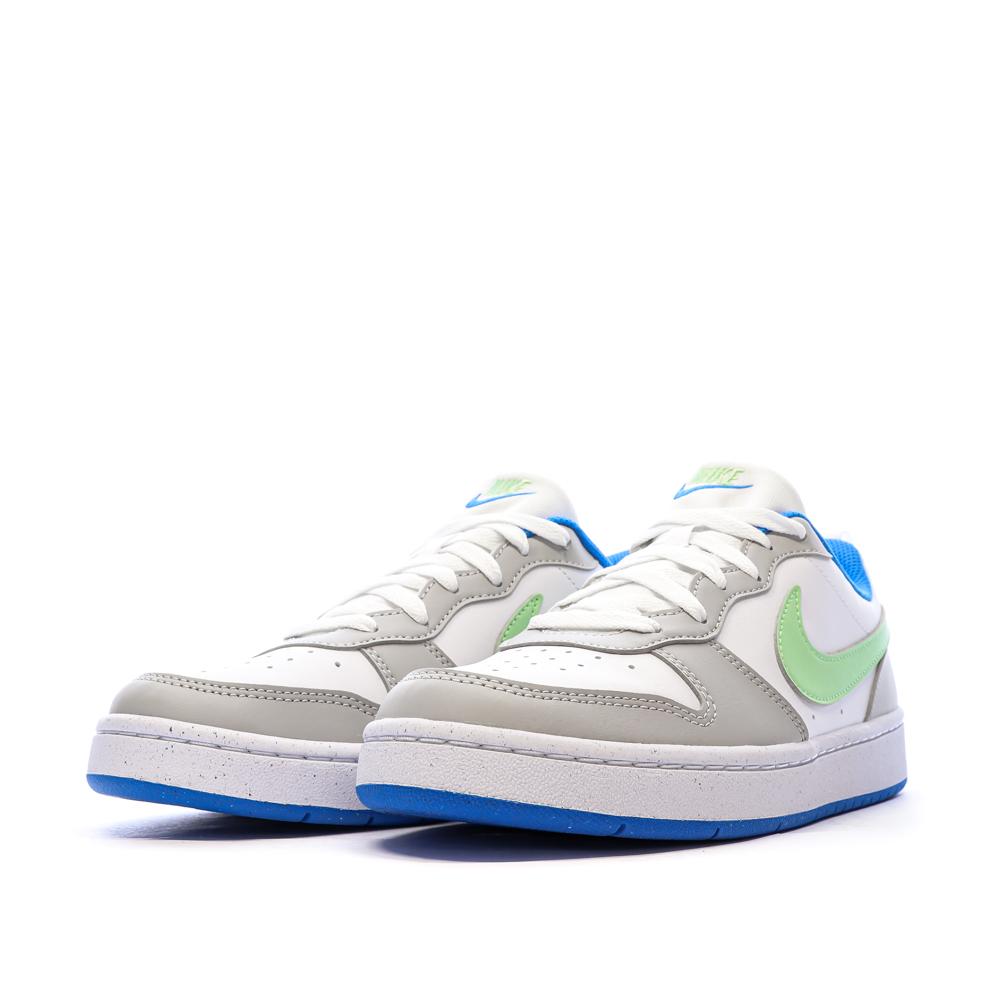 Baskets Blanches/Gris Garçon Nike Court Borough vue 6